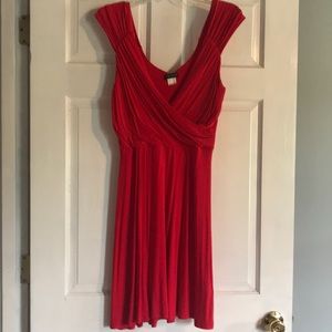 Red Cap sleeve Dress